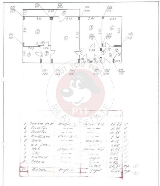 Tineretului | 3 camere | Semidecomandat | 70mp | B11923
